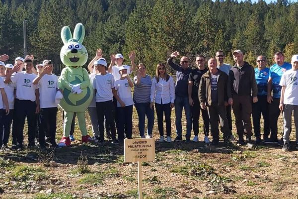 Ekopak continues with afforestation actions in Bosnia and Herzegovina: A row of friendship trees planted in Blidinje 