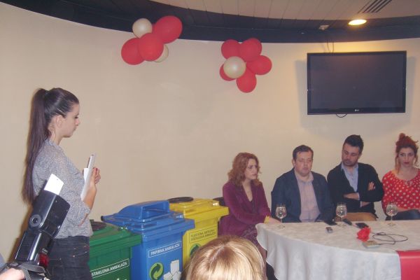 Packaging waste will be separately disposed in the Bosnian National Theater Zenica