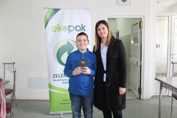 A project ''Smile of planet is in your hands'' is finished in Breza-Ekopak awarded the best students