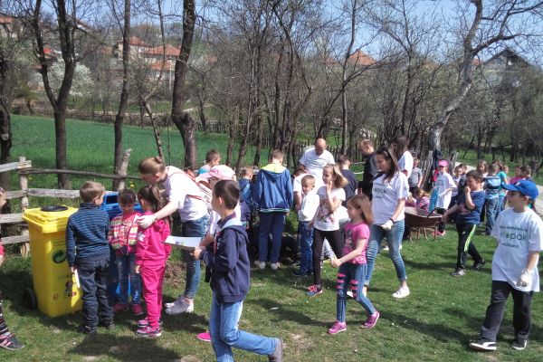 At the children's program  in Zenica 