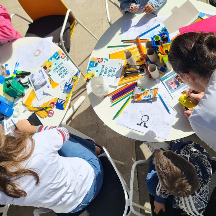 Ekopak organized an educational workshop for children at Molson Coors' traditional family day