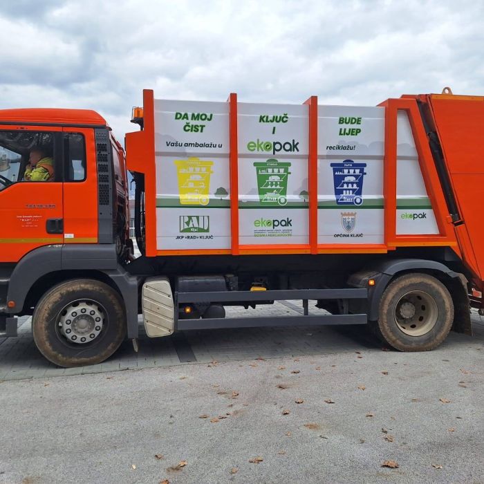 JKP Rad Ključ has received a vehicle for collecting packaging waste co-financed by Ekopak 